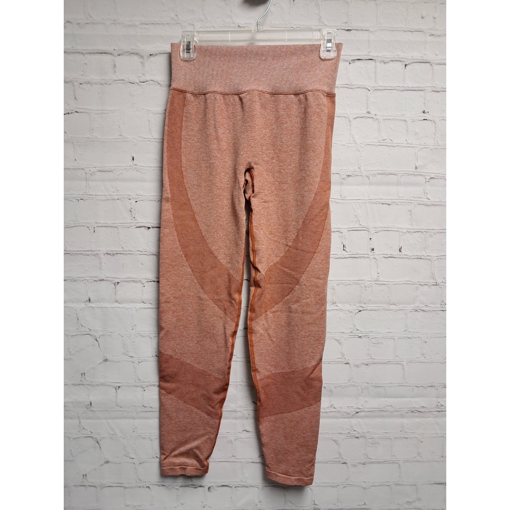 Pink Active Womens Peach Leggings-size Medium